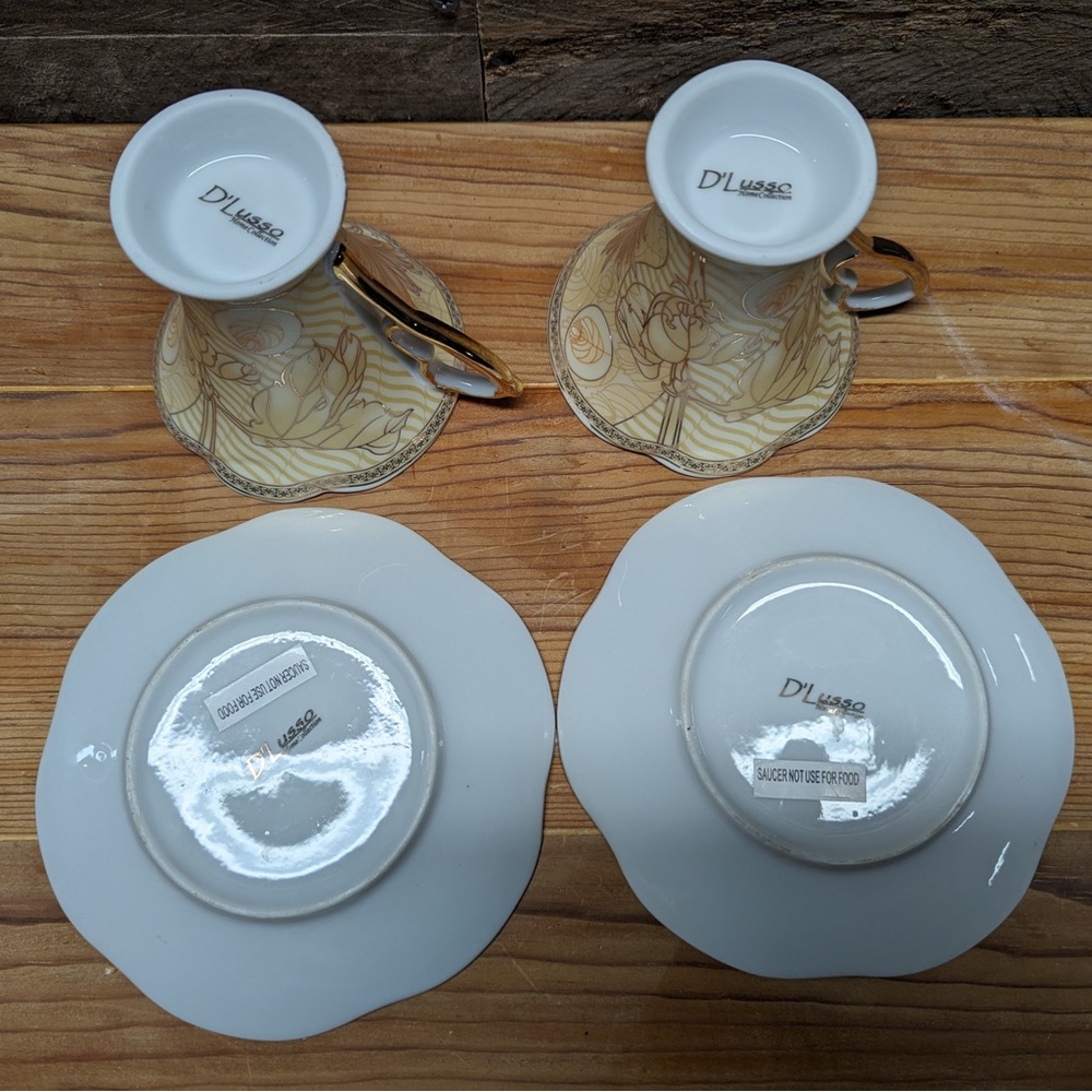 D’Lusso Tea Cup and Saucer Set - Picture 10 of 10